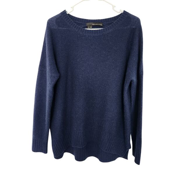 360 Cashmere Cashmere Sweater M Navy Cozy Neutral Office Quiet Luxury Designer - Picture 1 of 7